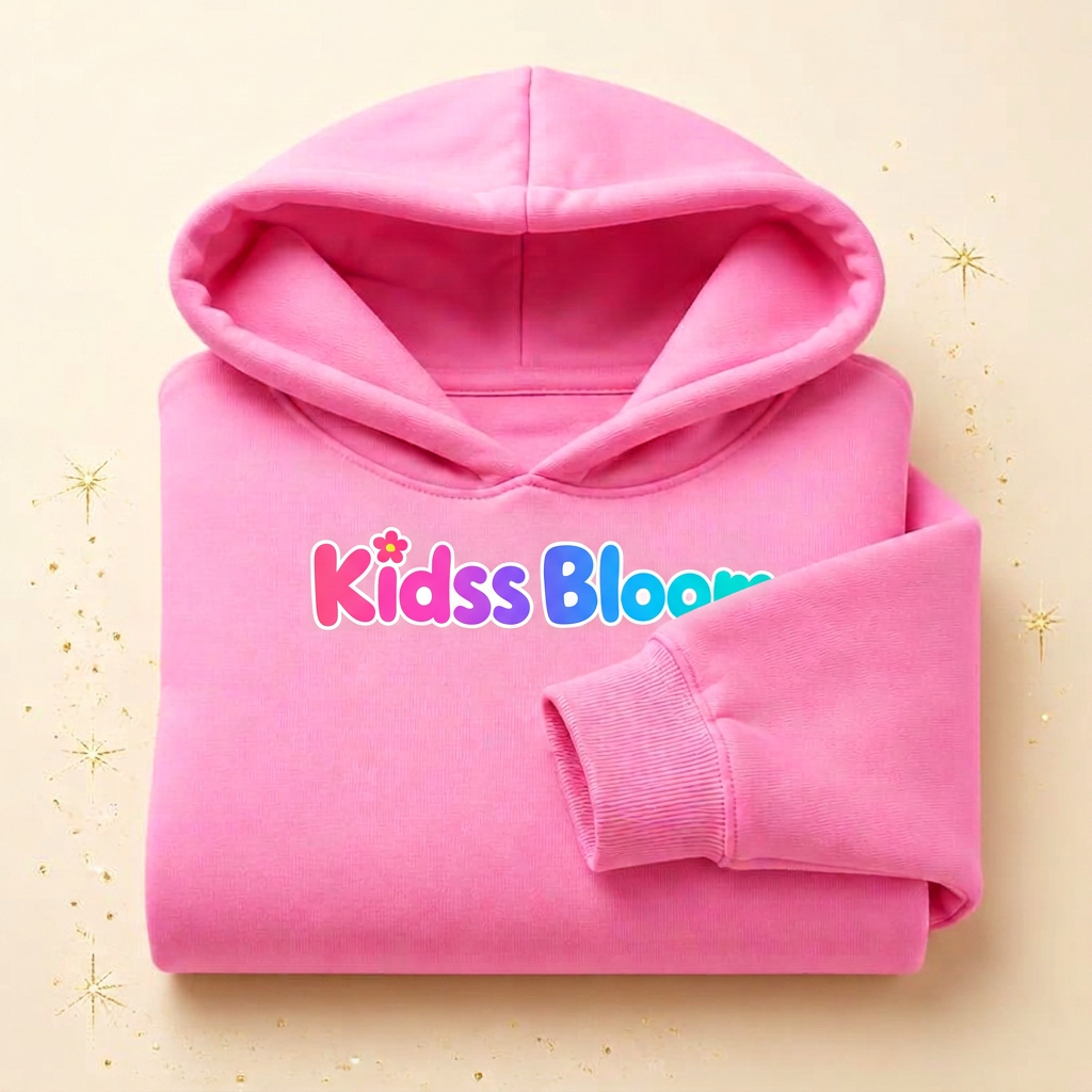 Crew Hoodie — Bubblegum Roze